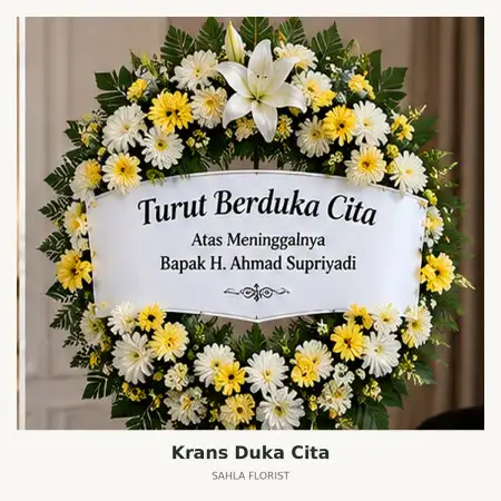 Krans Bunga Duka Grand City Surabaya