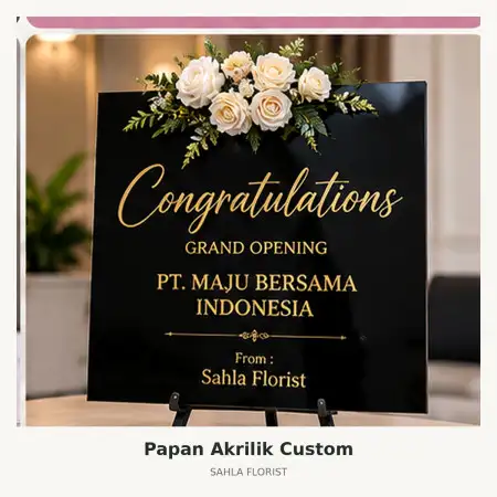 Papan Bunga Akrilik Grand City Surabaya